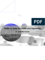 Notes On Data Structures and Algorithms: Dr. Anindita Kundu