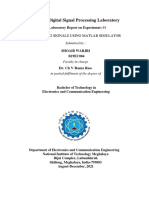 EC 355:digital Signal Processing Laboratory: Generating Signals Using Matlab Simulator