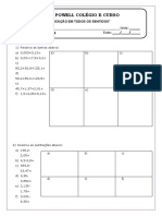 Atividade de Matemática