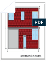 Plano de Elevacion Vivienda Ah Nuevo