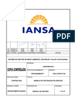 Sso-Corp-Pt-09 Manejo de Sustancias Peligrosas Rev - 01