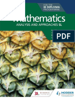 IB Mathematics Analysis and Approaches SL