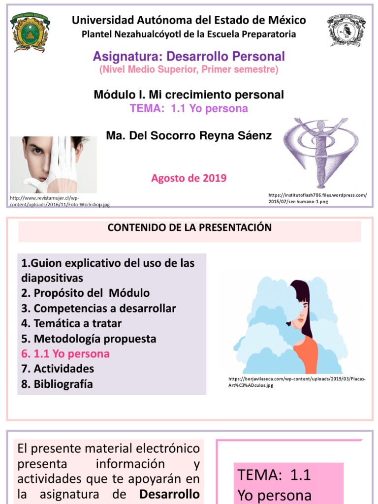 Yo Persona: Autoconocimiento y Desarrollo | PDF | Autoestima ...