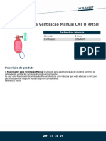 Reanimador para Ventilacão Manual CAT U RMSH