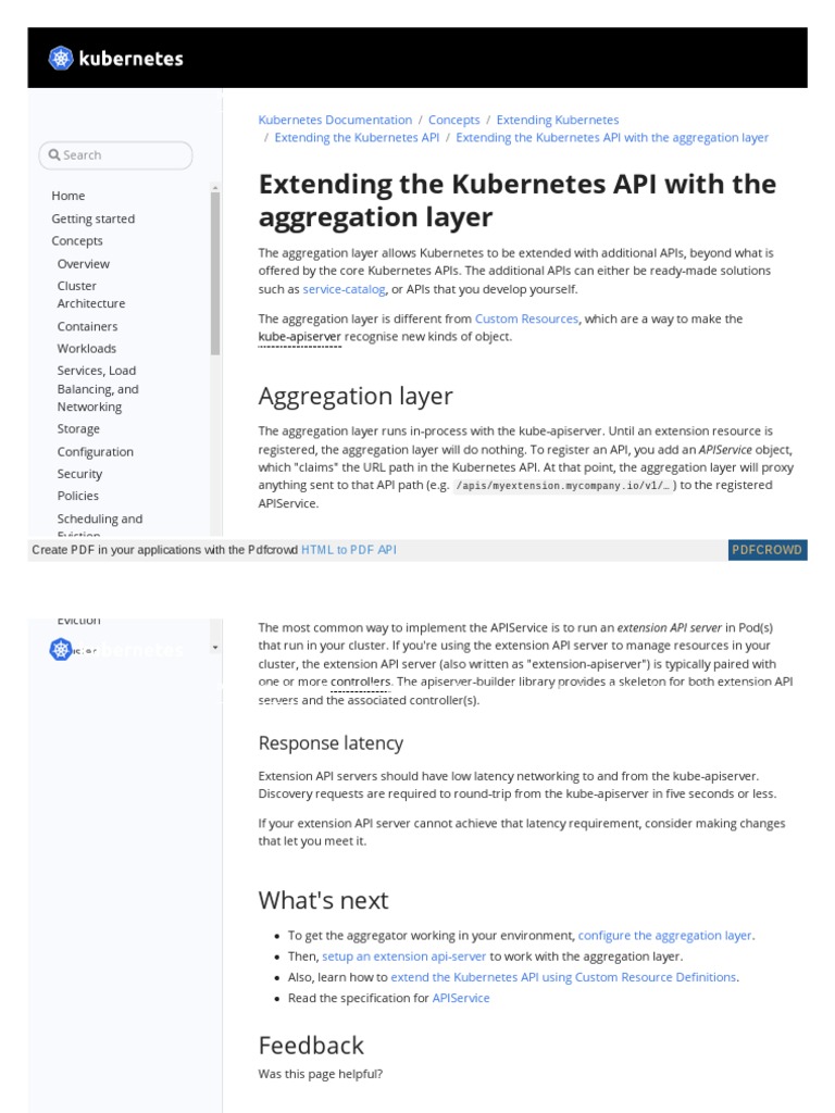 93-Kubernetes Io Docs Concepts Extend Kubernetes API Extension | PDF ...
