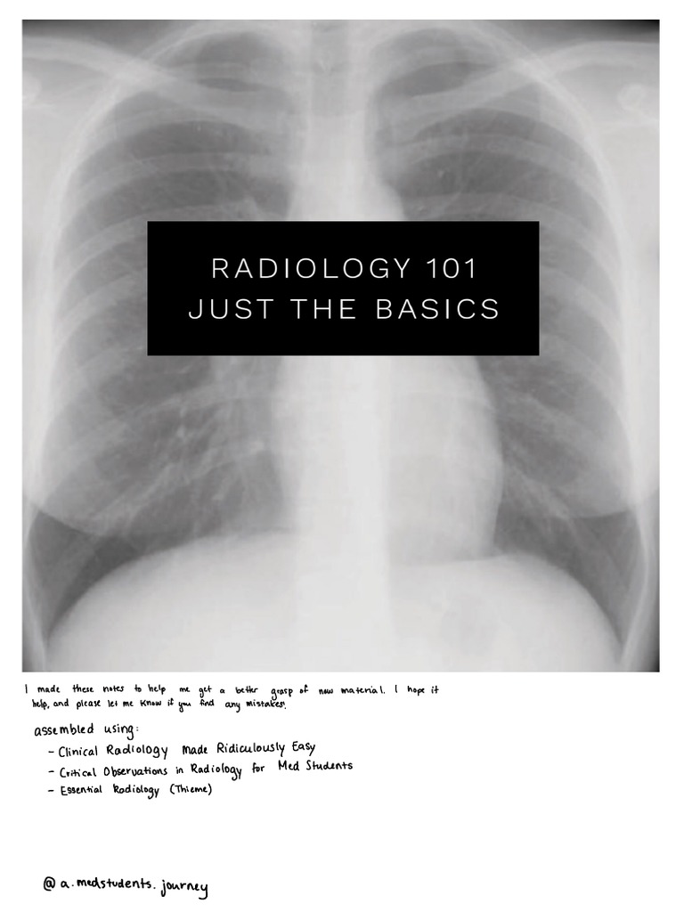 Radiology 101 PDF Resonance Imaging Medical Imaging