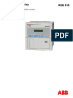 Voltage Relay REU 610: Product Guide - ANSI Version