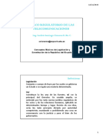 0I. Conceptos Basicos de Legislación Marco Regulatorio