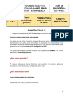 Guia N 5 Matematicas y Geometria de 11 Grado