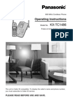 KX-TC1486: Operating Instructions