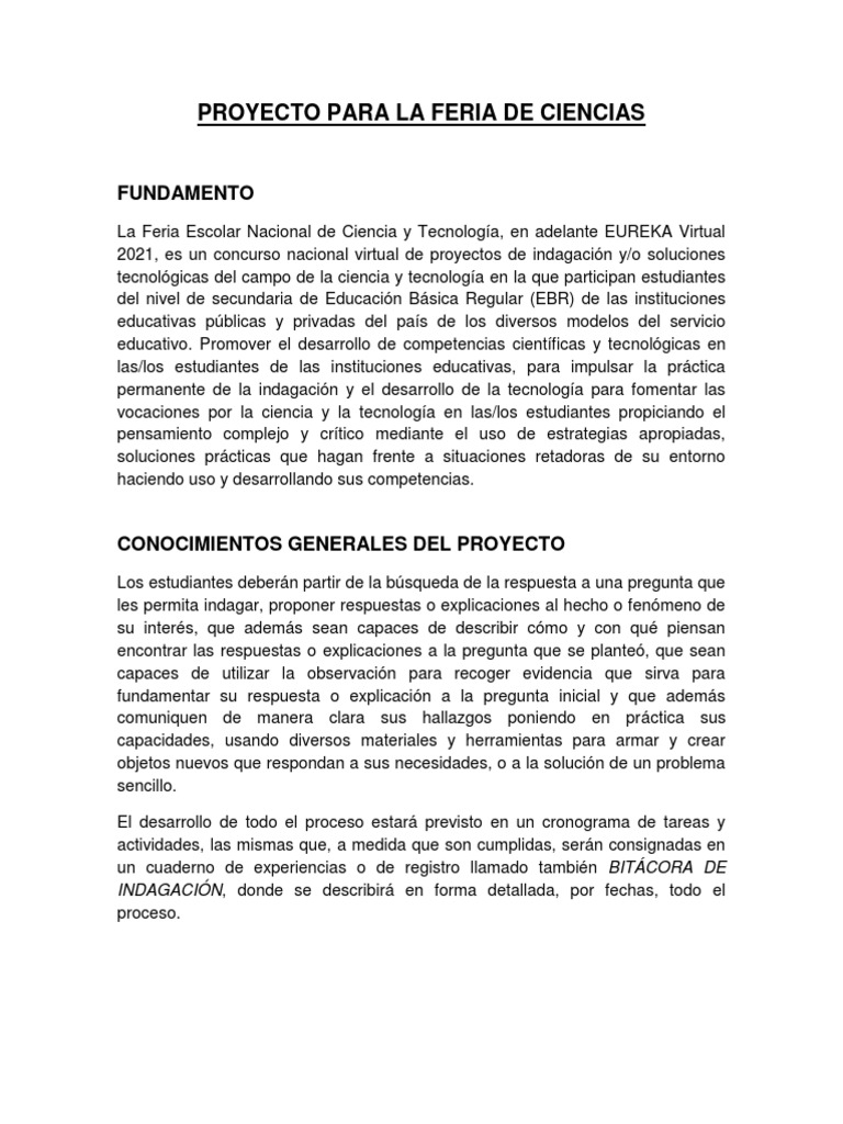 Proyectos De Feria De Ciencias Para Cuarto Grado De Primaria Ideas Y