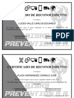 Certificado de Reconocimiento