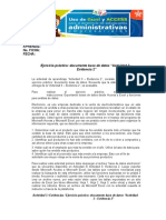 Aprendiz: No. Ficha: Fecha:: Ejercicio Práctico: Documento Base de Datos "Actividad 3 - Evidencia 2"