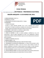 Encuestas Arequipa Utp 01 de Abril 2011