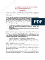 2.d. Introducción Operaciones Activas y Pasivas de Un Banco