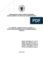 Libro Control Jurisdiccional Contra La Inactividad Material de La Adminsitracion Publica Universidad Complutence