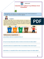 Organizamos Información para Explicar Los Problemas de Mi Comunidad