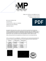 Informe balístico homicidio Cobán