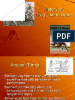 History of Drug Use in Sport
