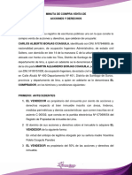 3.- Minuta de Compra Venta de Acciones y Derechos