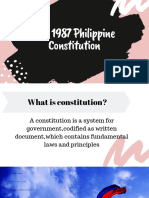 Evolution of Philippine Constitutions from 1899-1987