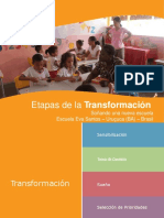Etapas de La Transformación: Soñando Una Nueva Escuela Escuela Eva Santos - Uruçuca (BA) - Brasil