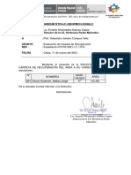 Memorandum 016 Evaluación de Carpeta de Recuperación Hubertson Johann Campos Veliz  