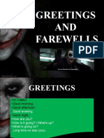 Class 2.1 Greetings and Farewells