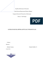 Alteraciones Del Sistema Articular y Periarticular.