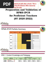 Proficient Level IPCR Portfolio Preparation Guide PDF