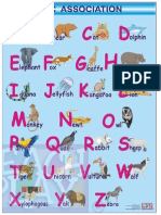 abecedario en Ingles con nombres de animales