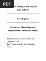 Folio Sejarah Tingkatan 2