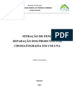 Separação de nitrofenóis por cromatografia em coluna