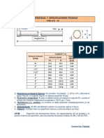 Especificaciones Tecnicas Tubo SCH 40