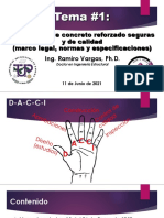 Estructuras de Concreto Reforzado Seguras y de Calidad (Tema 1)