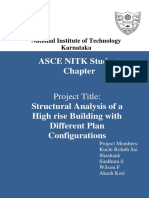 Report - Structural Analysis of A High Rise Building With Different Plan Configurations
