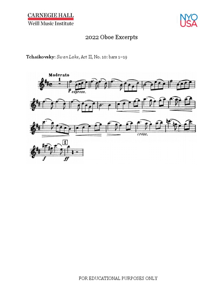 Oboe Excerpts PDF