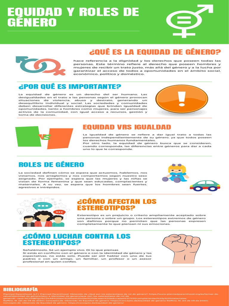 Infografía sobre Equidad de Género | PDF | Igualdad de género ...