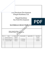 DD-GK00-9W-002 Rev.C Material Selection Guide