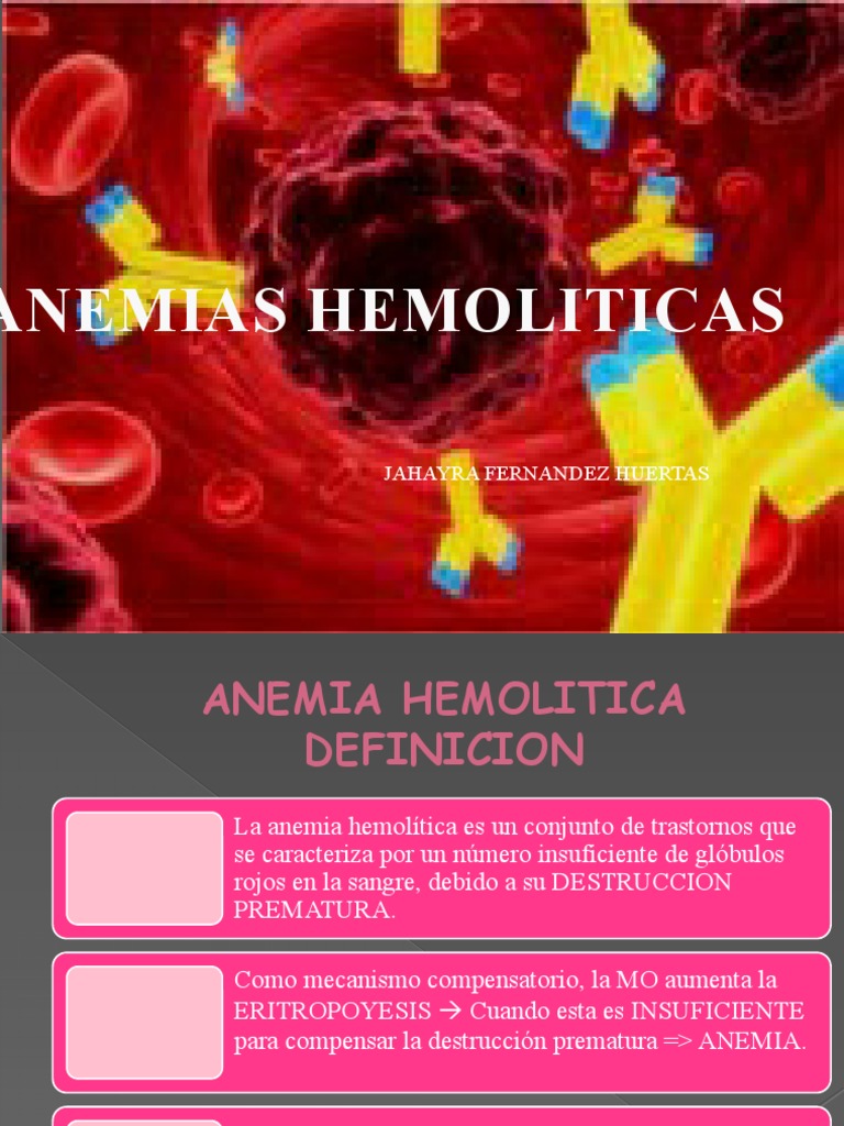 Tipos y Clasificación de Anemia Hemolítica | PDF | Anemia | Sangre