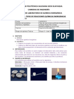 Práctica 08 (Tipos de Reacciones Quimicas)