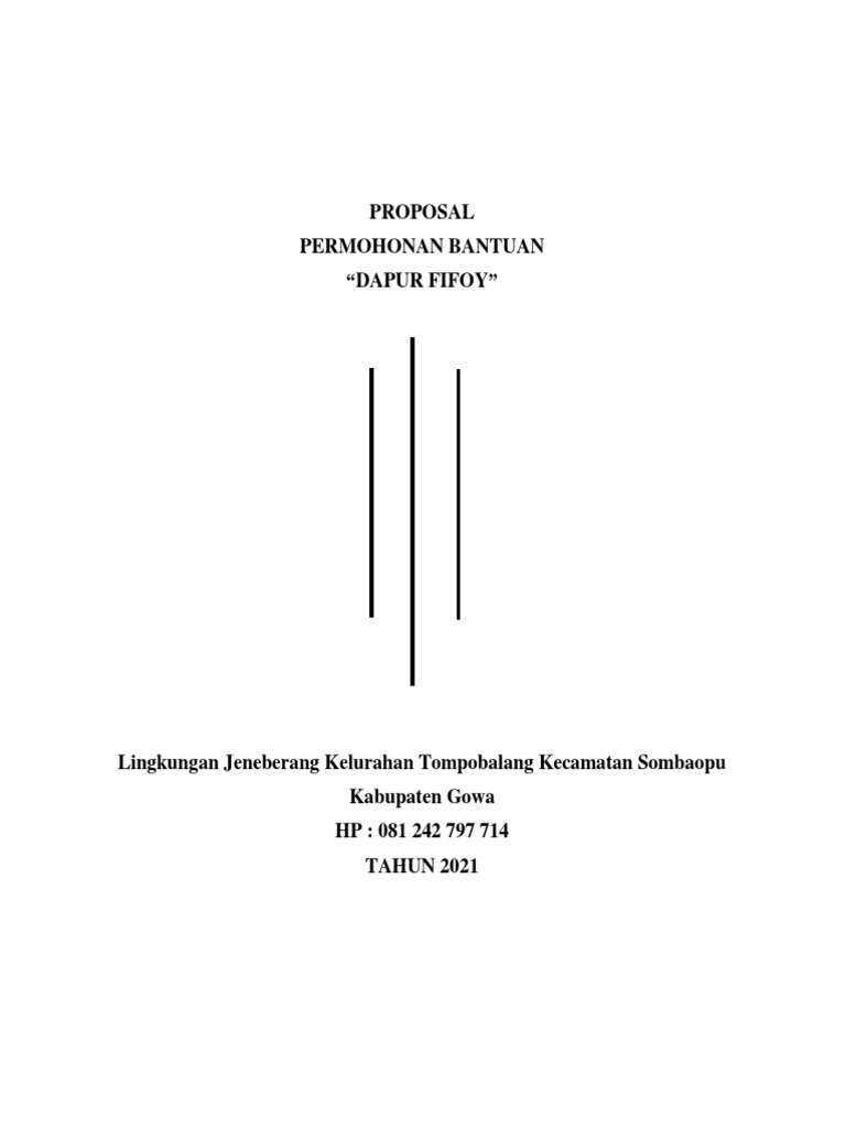 Permohonan Modal Usaha Dapur Fifoy | PDF