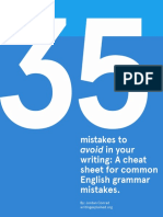 35 Mistakes to Avoid Writing