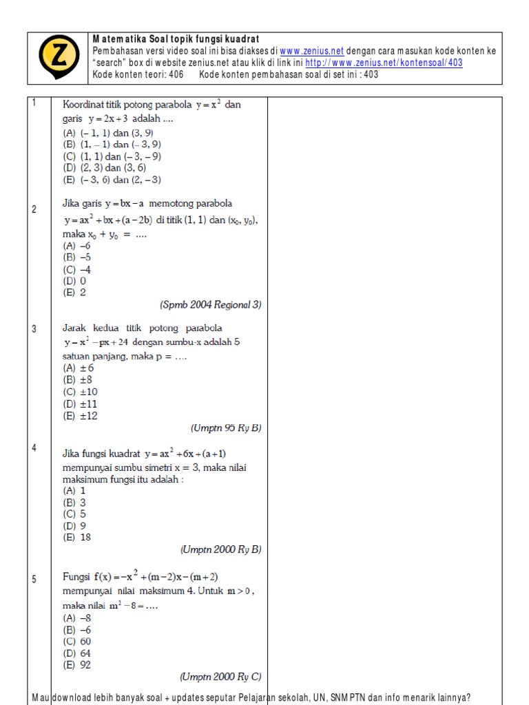 22+ Download soal zenius pdf information