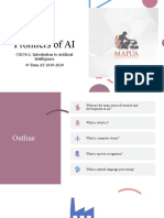Frontiers of AI: CS158-2: Introduction To Artificial Intelligence 4 Term AY 2019-2020