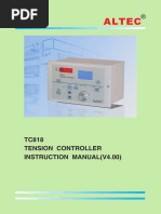 Altec: TC818 Tension Controller Instruction Manual (V4.00)