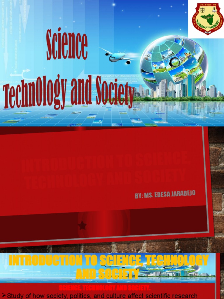 1.introduction To Science, Technology and Society PDF Science Society