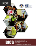 Basic Incident Command System Course: Activity Packet For Trainees