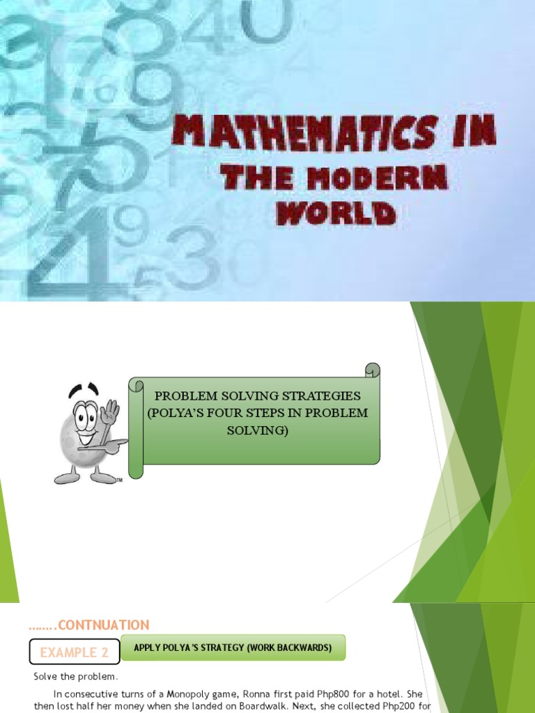 Polya's Problem Solving Strategies Explained | PDF | Mathematics ...