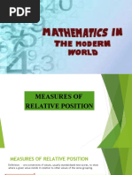 Measures of Relative Position